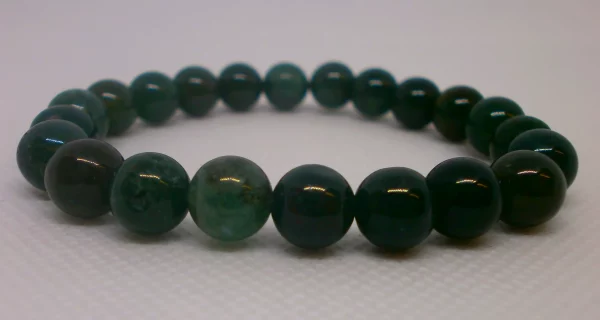 An ocean grass agate bracelet