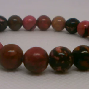 A Rhodonite crystal bracelet