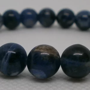 A beaded Sodalite bracelet.